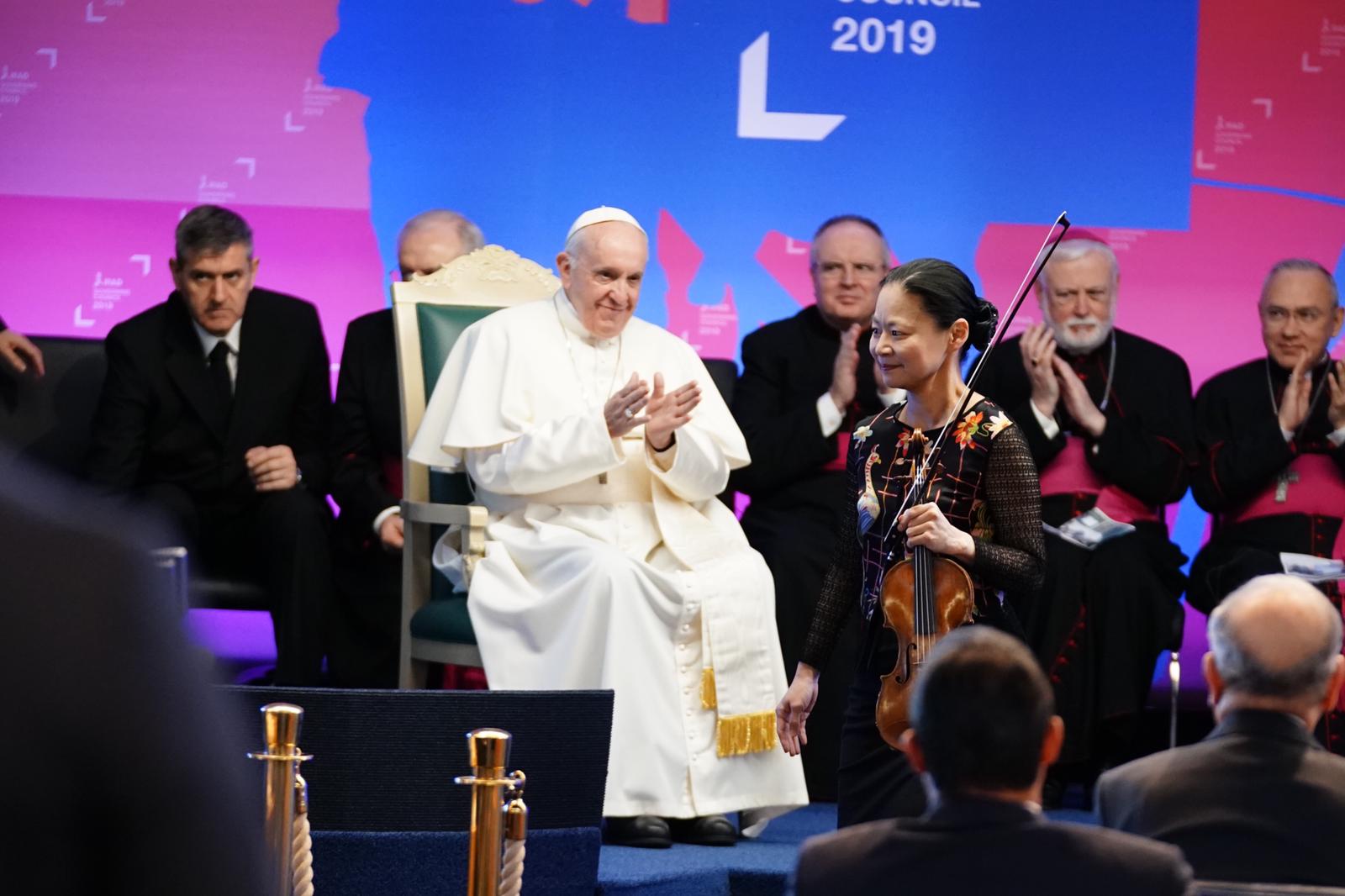 with Pope 9ee9415e-f626-48be-891c-77d091cdcab8